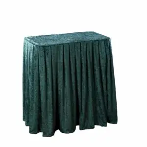 Folding Display Table Green Drape Set